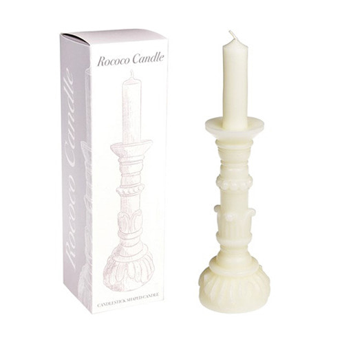 Ivory Rococo Candle