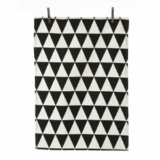 Fermliving Triangle tea towel (Black)