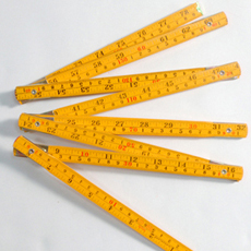 Professional Wooden Ruler (Yellow)
