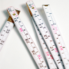 SALE! Professional Wooden Ruler (White)