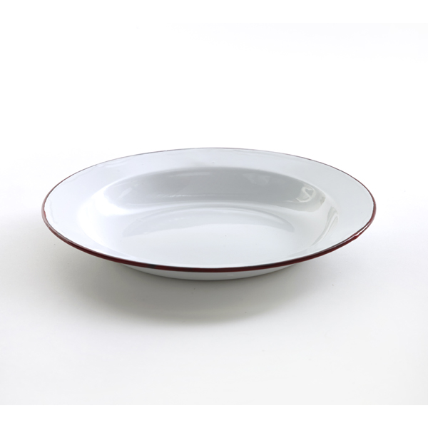 French Red edge plate 24cm