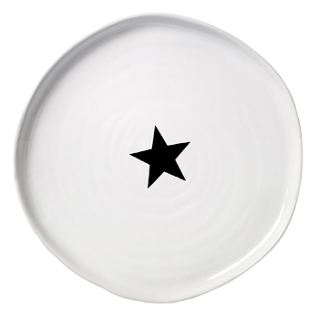 Black Star dinner plate
