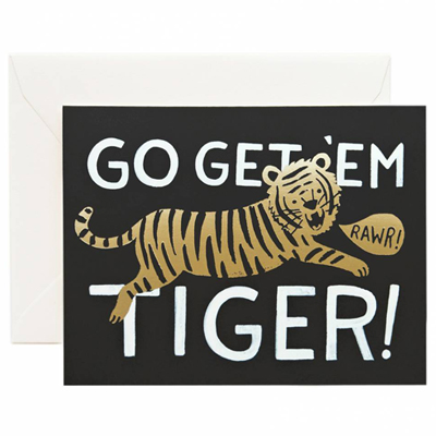 Go Get em Tiger Card