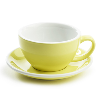 Acme Latte cup &amp; saucer (Yellow)
