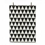 Fermliving Triangle tea towel (Black)