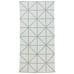 Diagonal Mint Patterned rug 60cm x 120cm