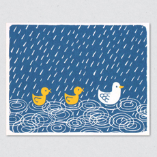 Duck pond card