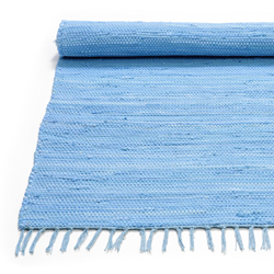 Handmade cotton rug blue for boy