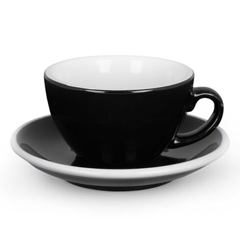 Acme Latte cup &amp; saucer (Black)