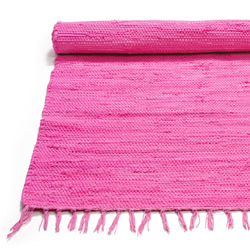 Handmade cotton rug pink for girl